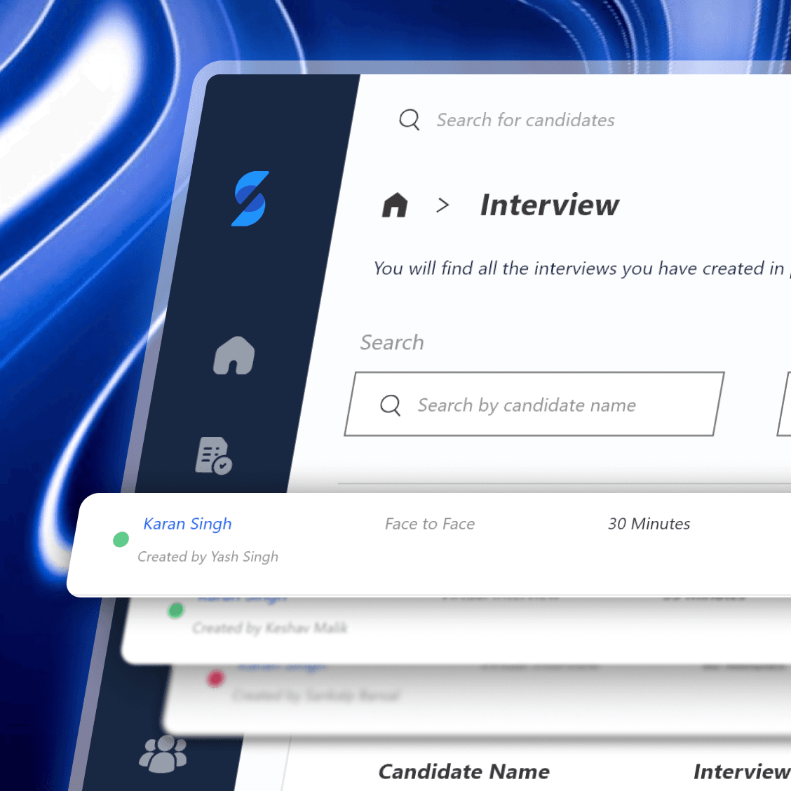 SkillSauce Interview Scheduling Dashboard